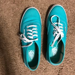 Blue vans authentic lo pro size 8
